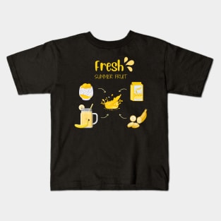 Banana Fresh Summer Fruit Kids T-Shirt